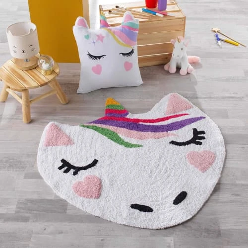 Douceur D'Intérieur Tapis Enfant Tapis Rond Polycoton D90cm – Image 2