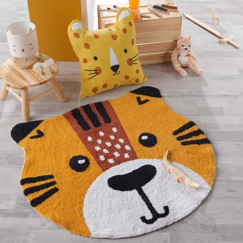 Douceur D'Intérieur Tapis Enfant Tapis Rond Polycoton D90cm – Image 2
