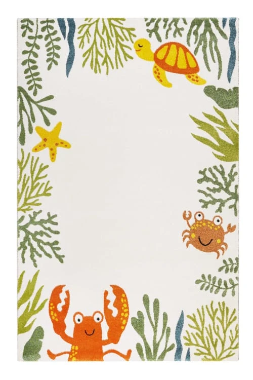 Esprit Tapis Enfant Tapis Thème Animaux Marin Beige 200x290