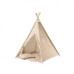 Lignea Kids Tipis Enfant Tipi Arc-en-ciel En Coton Beige