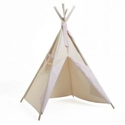 Wookids Tipis Enfant Tipi Enfant Beige étoiles Rose