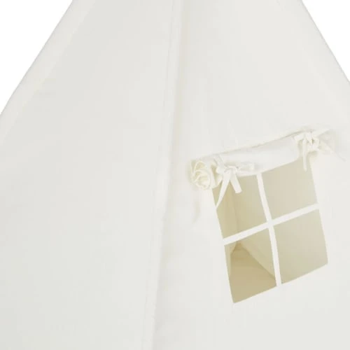 Maisons Du Monde Tipis Enfant Tipi Enfant En Coton Et Bois De Pin Blanc Avec Tapis – Image 3