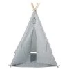 Maisons Du Monde Jouets Enfant Tipi Enfant Gris Imprimé étoiles Blanche Avec Tapis