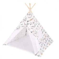 Sevira Kids Tipis Enfant Tipi Tente Enfant Avec Tapis, SAFARI